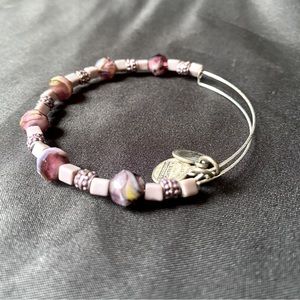 Alex & Ani silver and purple Bracelet